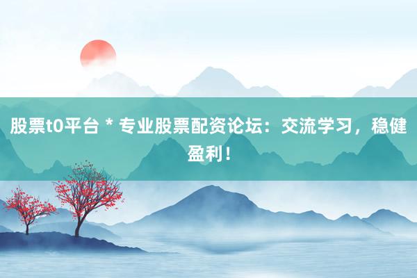 股票t0平台 * 专业股票配资论坛：交流学习，稳健盈利！
