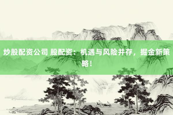炒股配资公司 股配资：机遇与风险并存，掘金新策略！