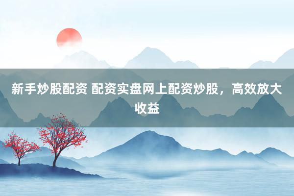 新手炒股配资 配资实盘网上配资炒股，高效放大收益